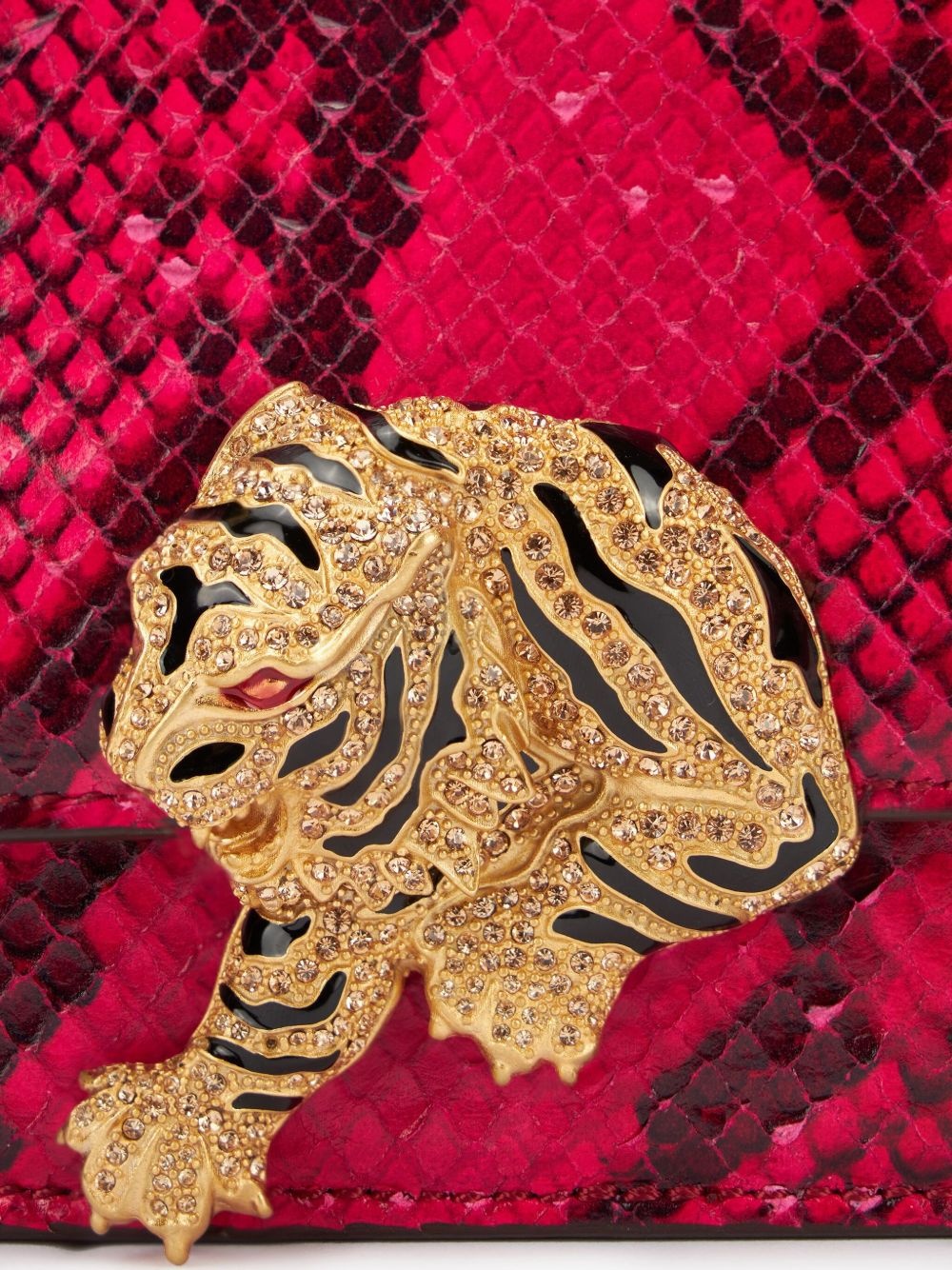 snake-print shoulder bag - 6
