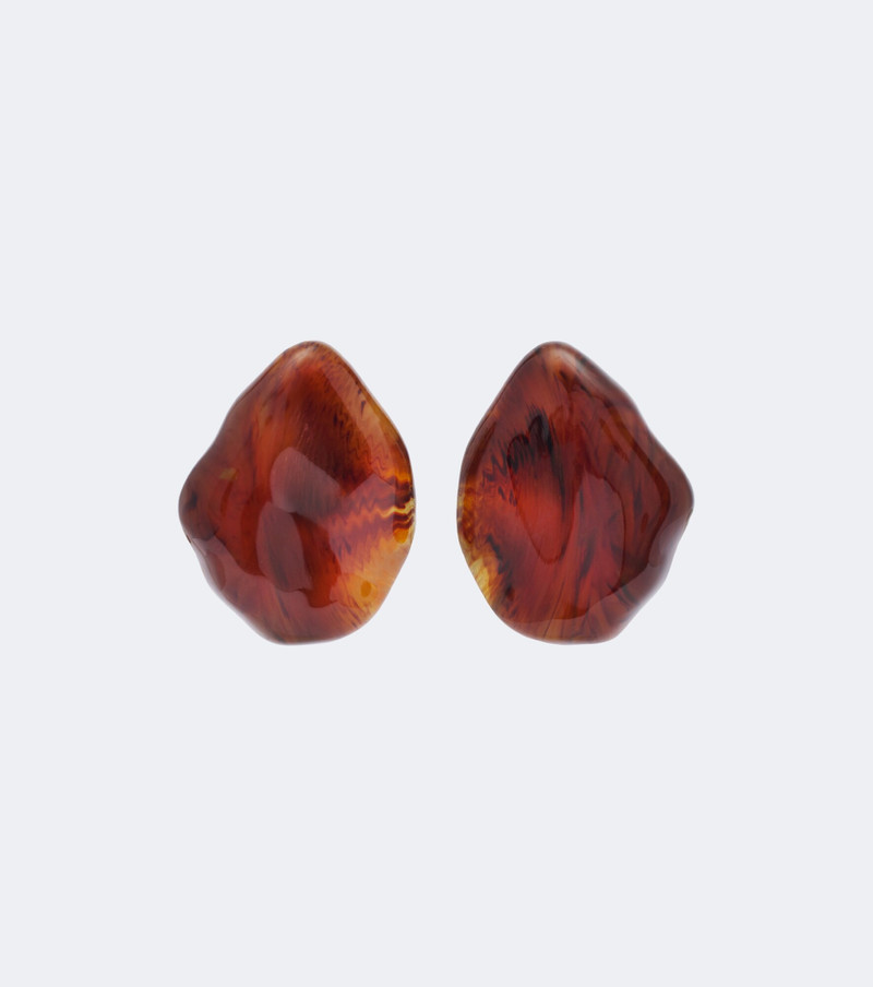 Ambra gold-plated clip-on earrings 1