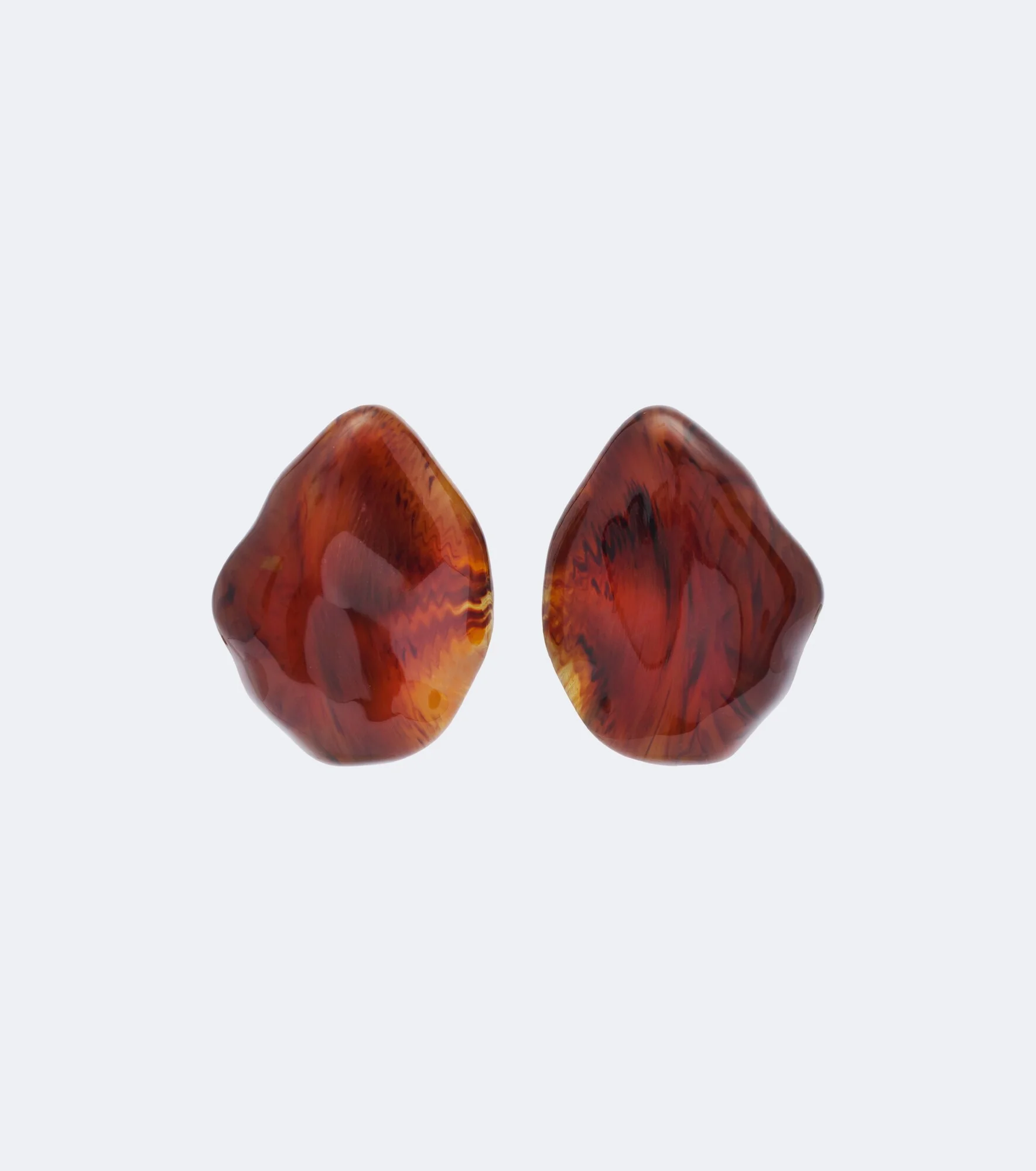 Ambra gold-plated clip-on earrings - 1