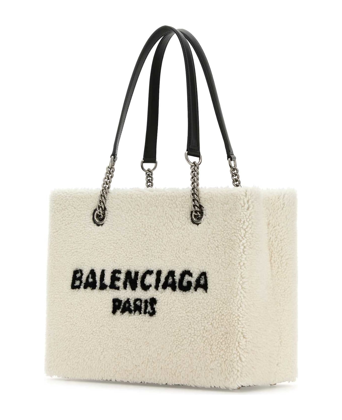 White Shearling Duty Free M Handbag - 2
