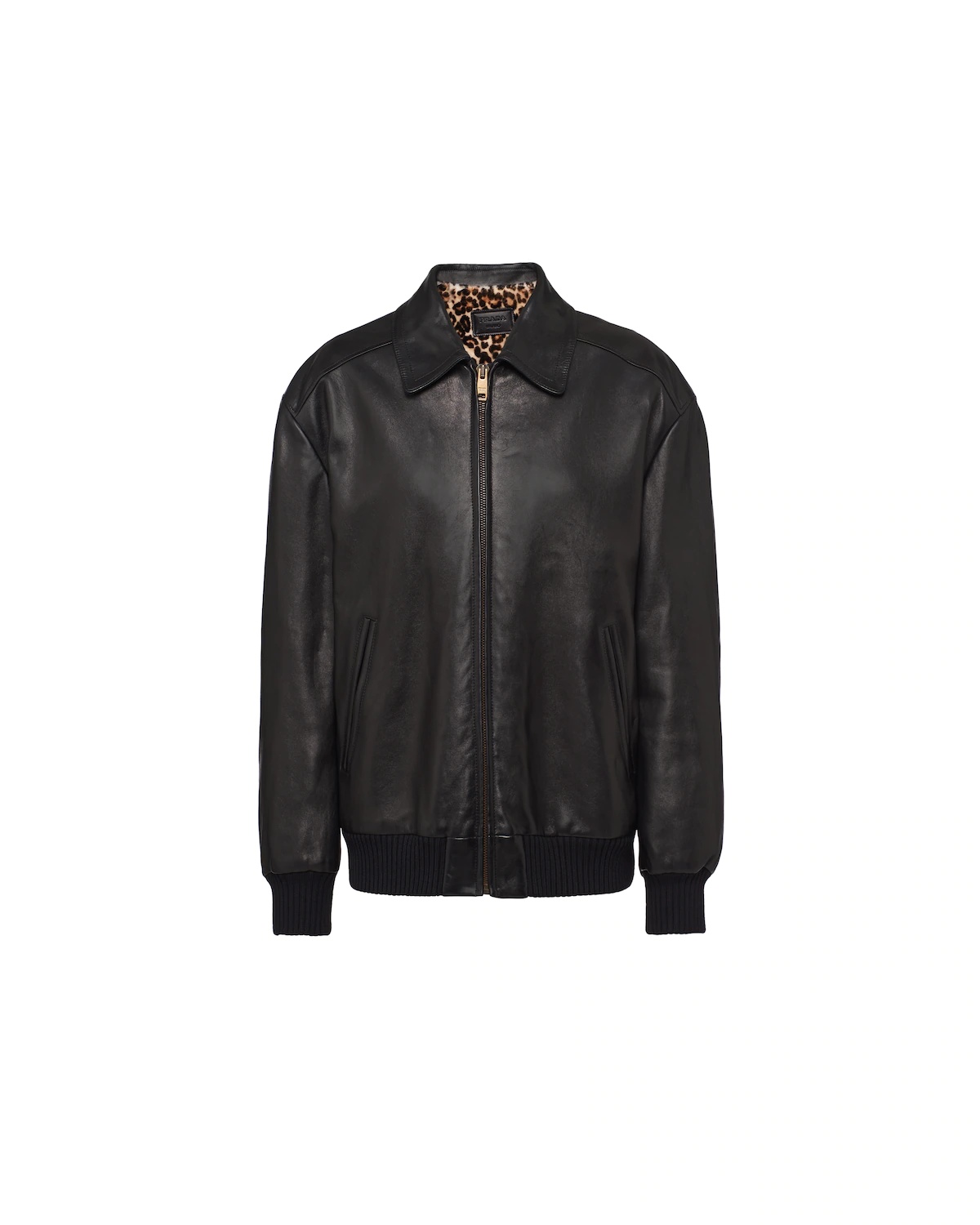 Nappa leather and shearling bomber jacket - 1