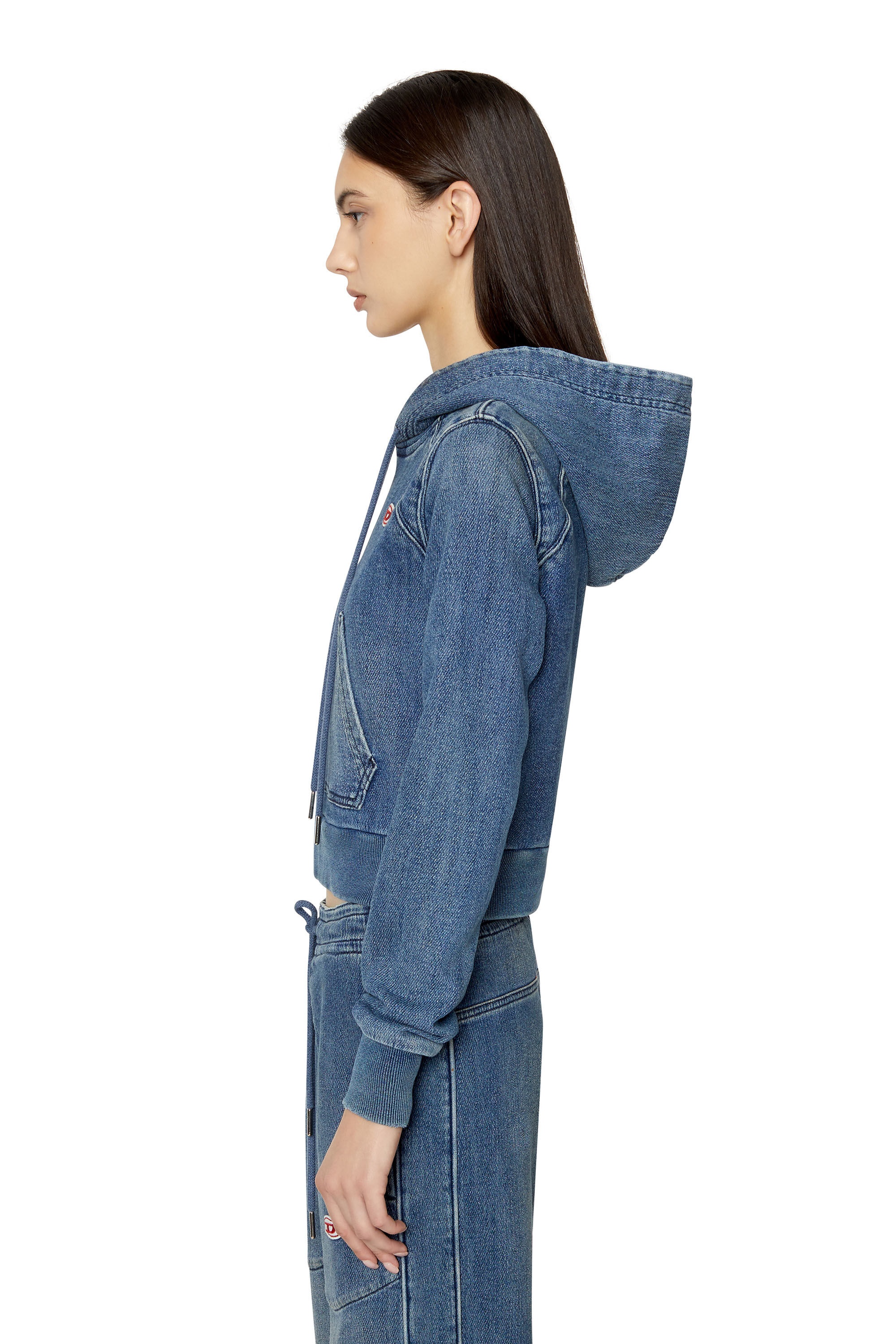 D-ANGY TRACK DENIM HOODIE - 6