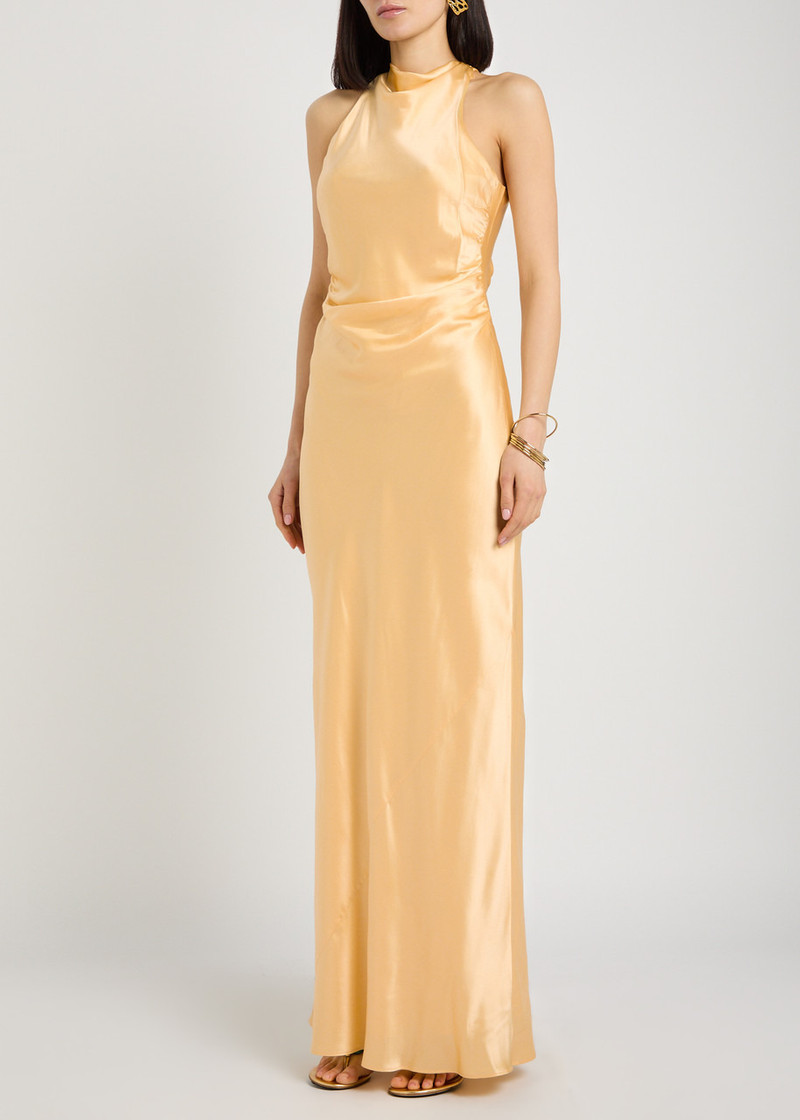 Reformation Reformation Anaiis Silk Maxi Dress outlook