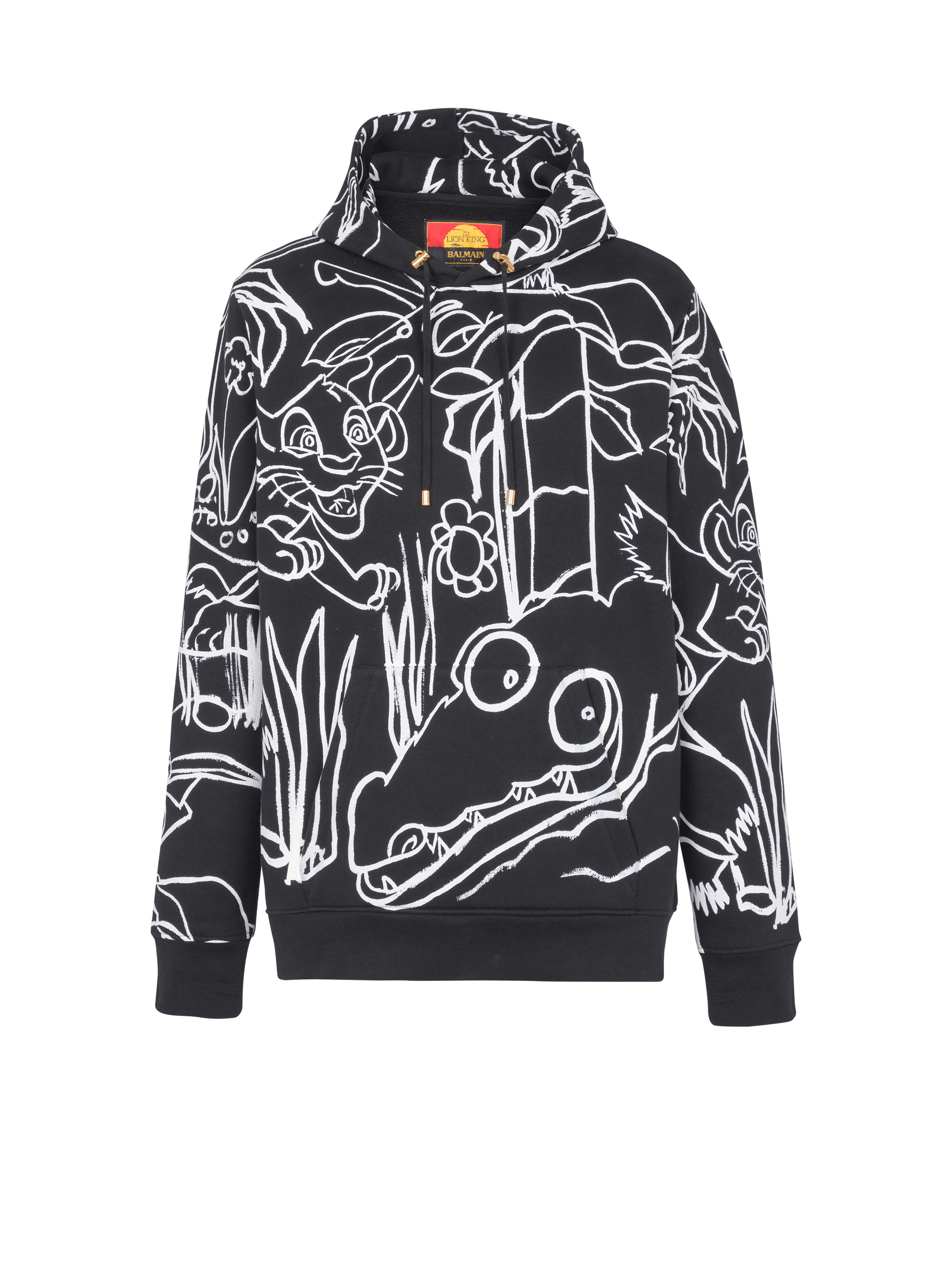 Disney x Balmain: The Lion King - Hoodie with Enfant Précoce print - 1