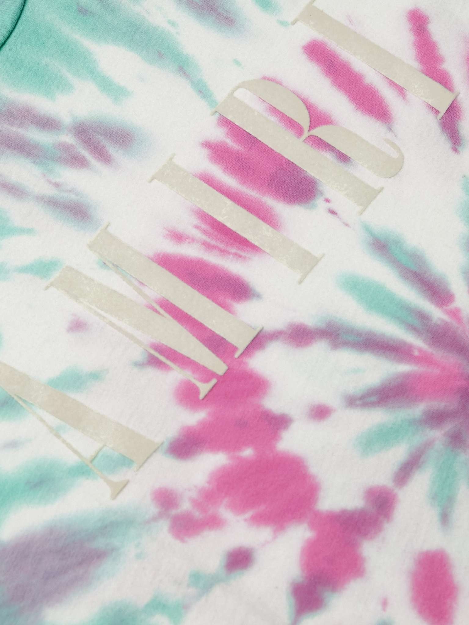 Logo-Flocked Tie-Dyed Cotton-Jersey T-Shirt - 3