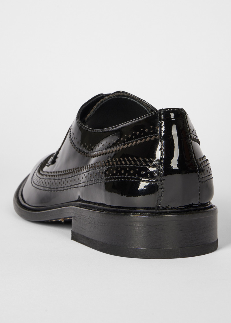 Women's Black 'Fuentes' Patent Leather Brogues 4