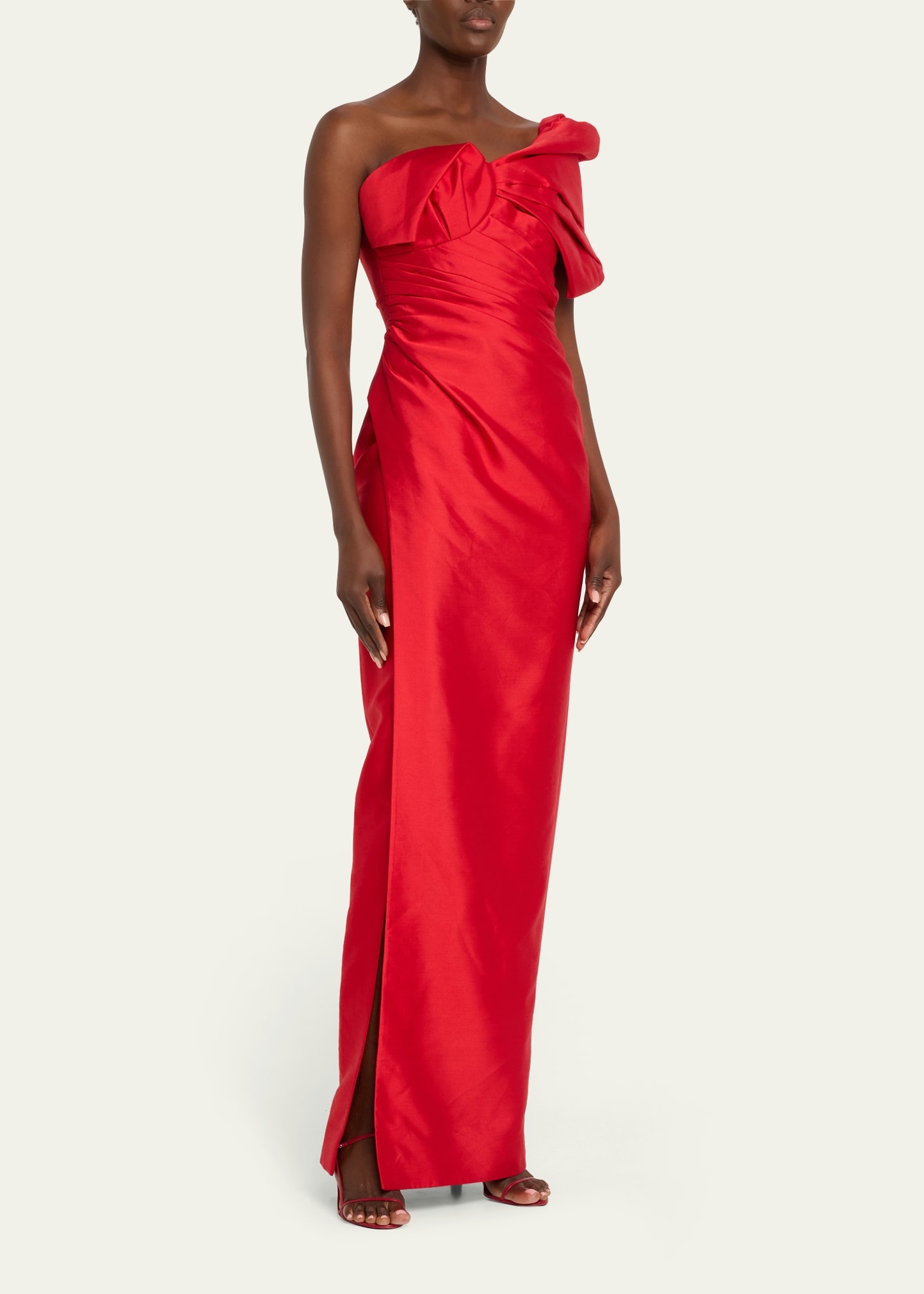 Marlo Off-Shoulder Ruched Gown - 4