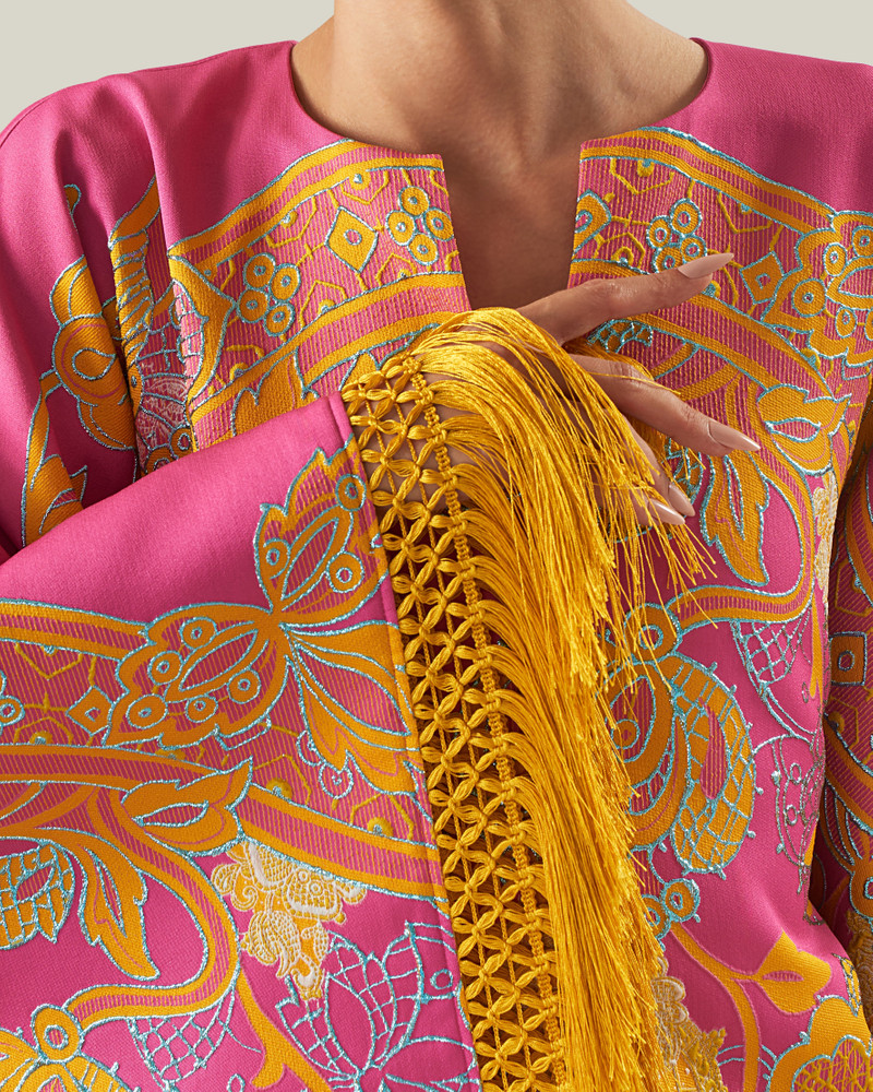 Pahlavi Kaftan in Multicolor 5