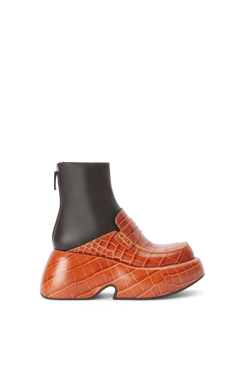 Wedge loafer boot in calfskin 1