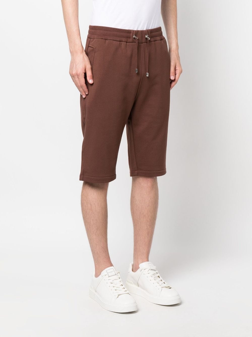 logo-print track shorts - 3