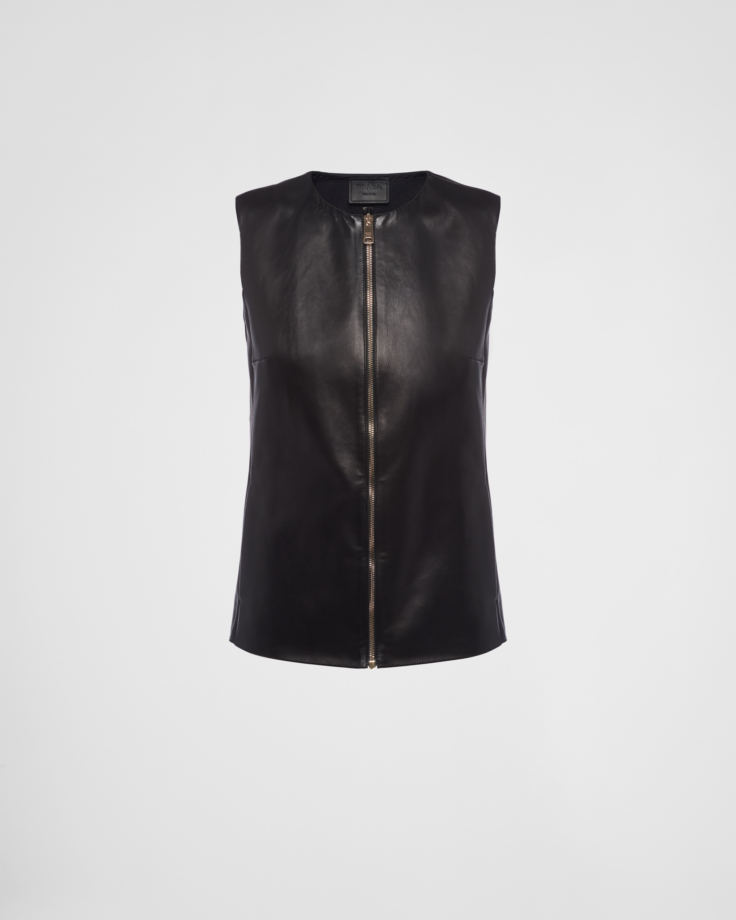 Stretch nappa leather vest - 1