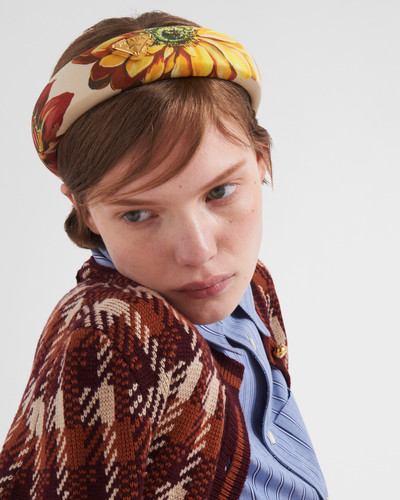Prada Printed fabric headband outlook