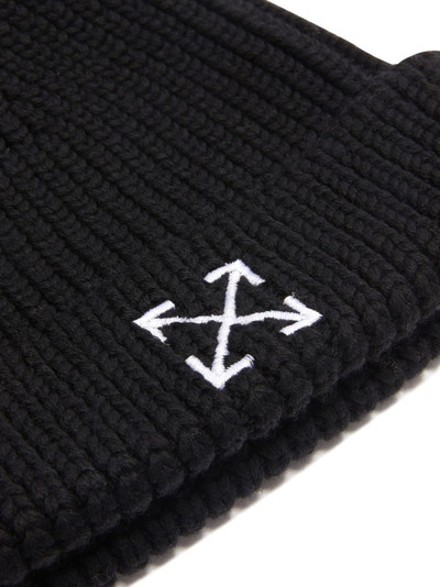 Off-White Arrows ribbed beanie outlook