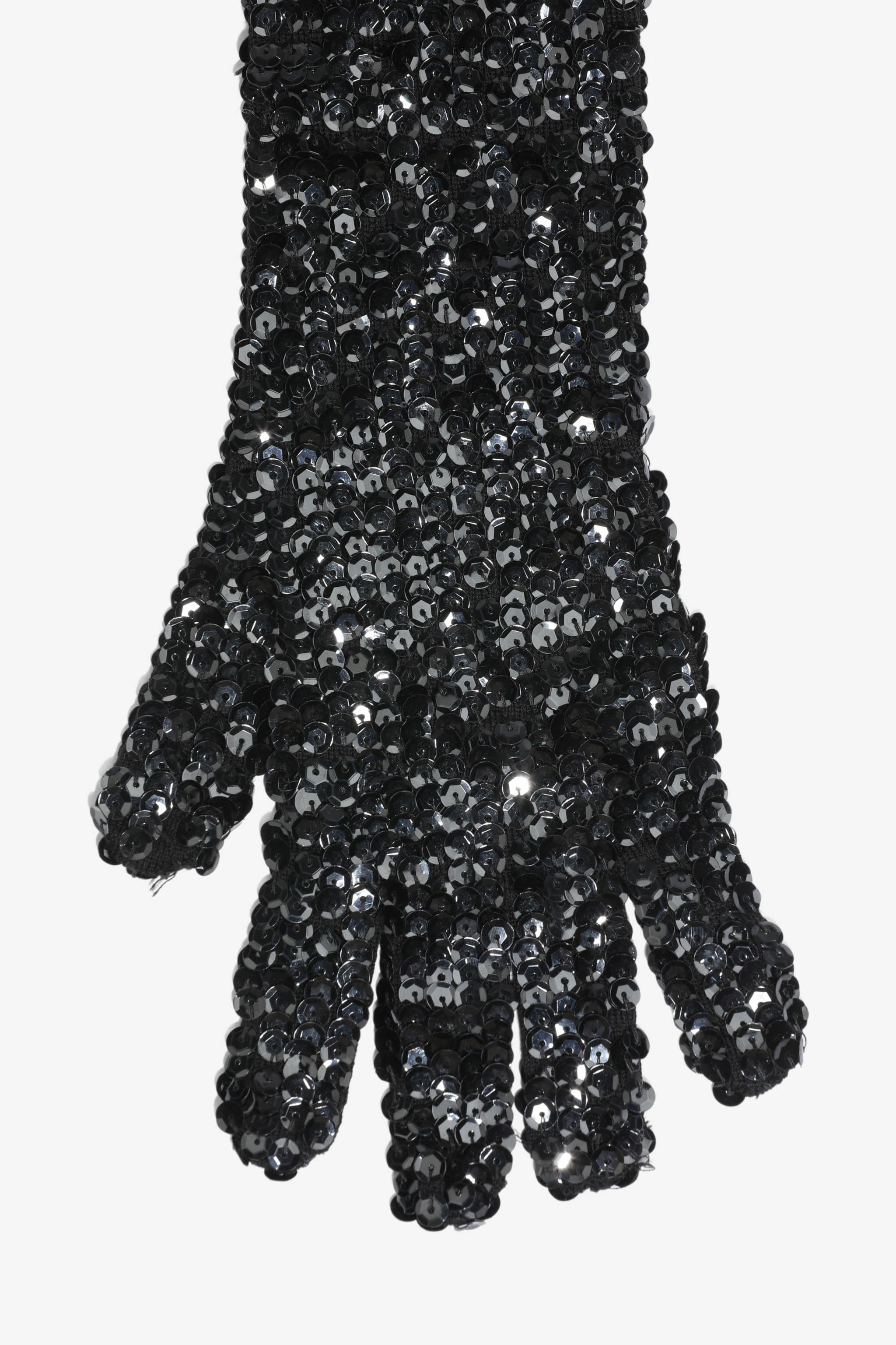 SEQUINNED GLOVES - 2