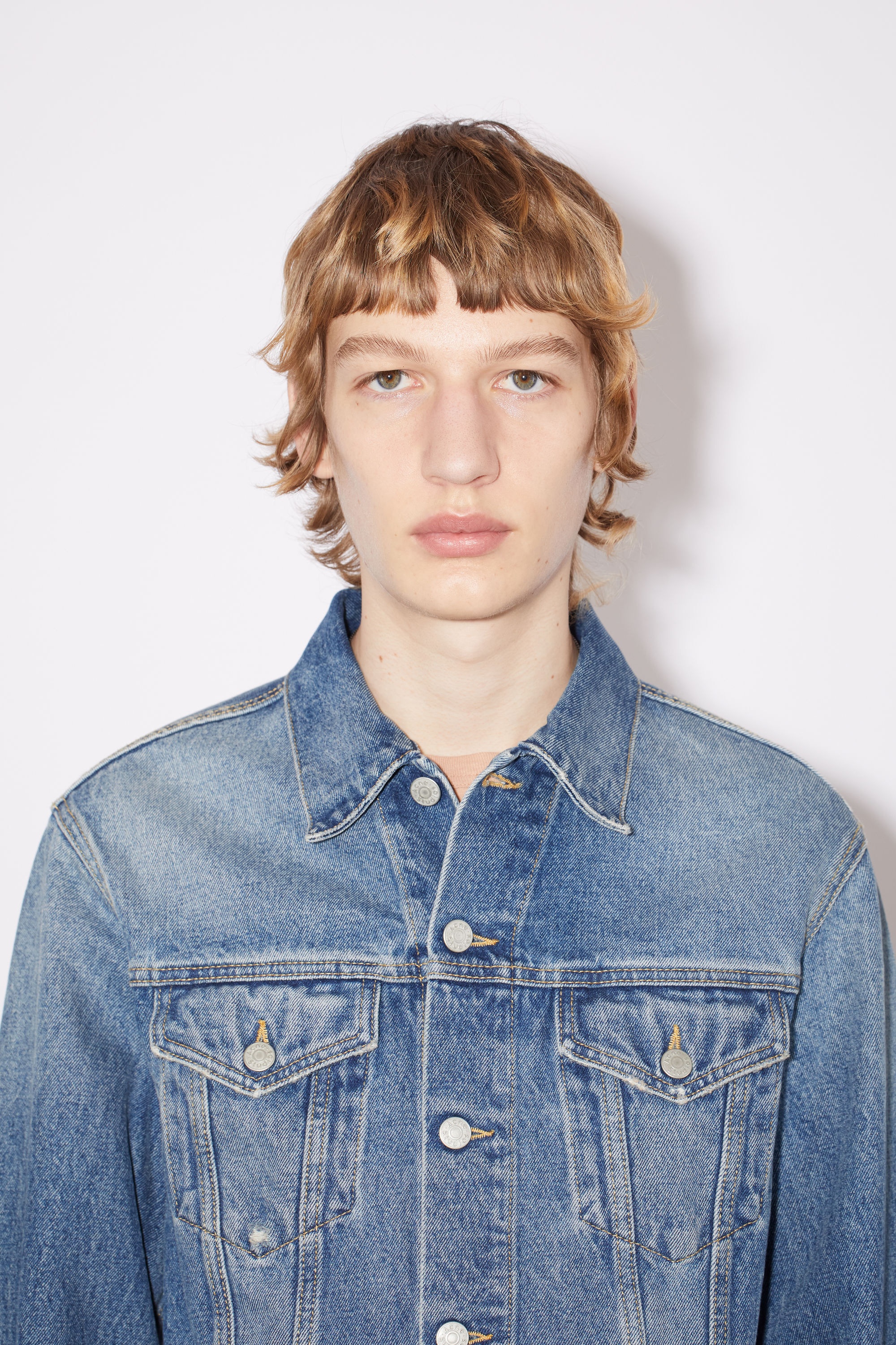 Regular fit denim jacket - Mid Blue - 5