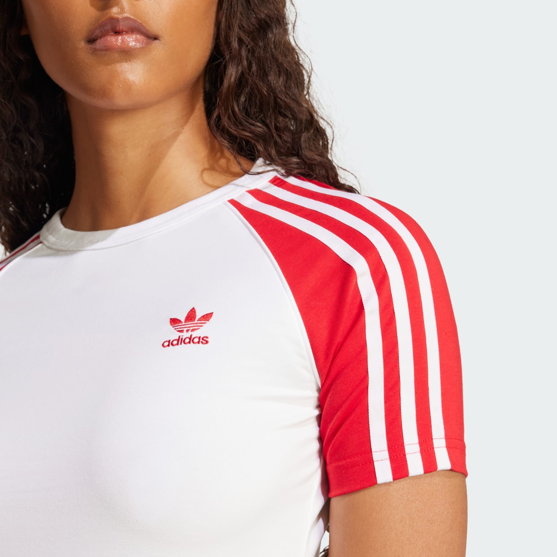 adidas Adicolor 3-Stripes Raglan Slim Tee | REVERSIBLE