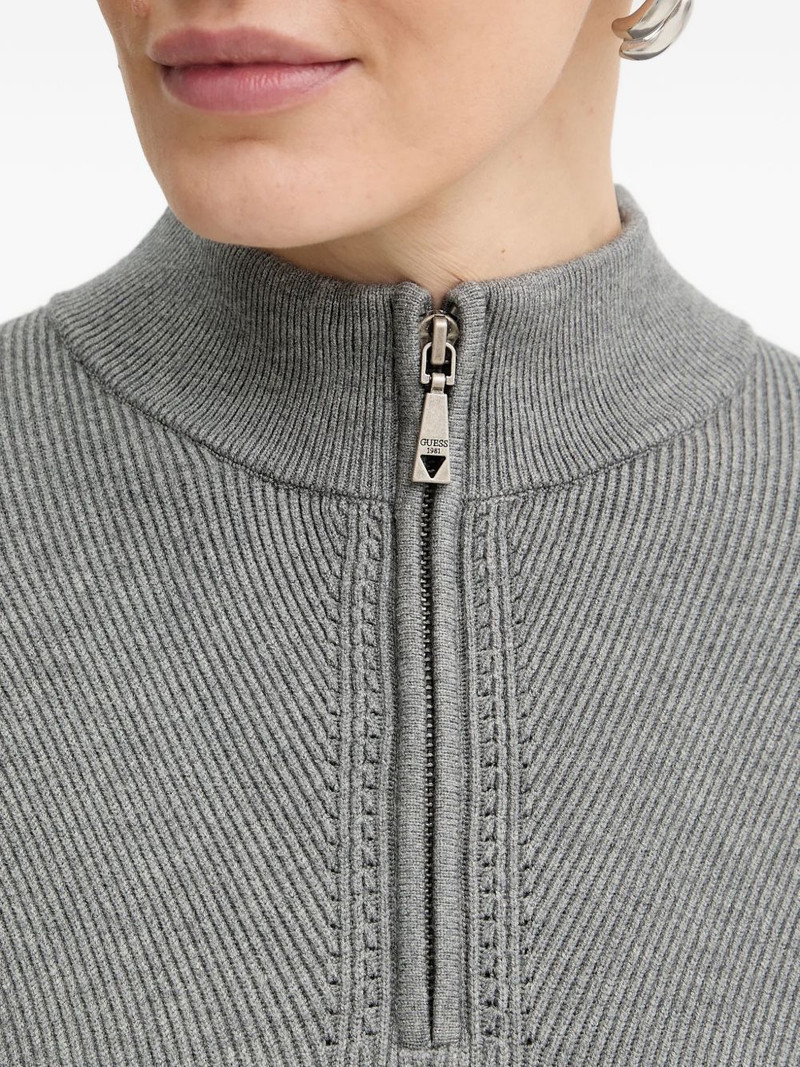 Harley zip ribbed sweater 5