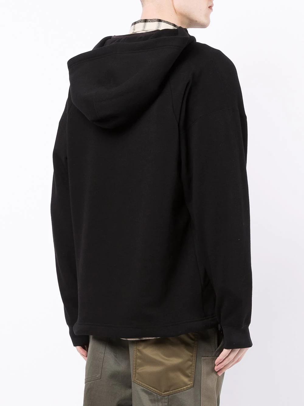 layered pullover hoodie - 4