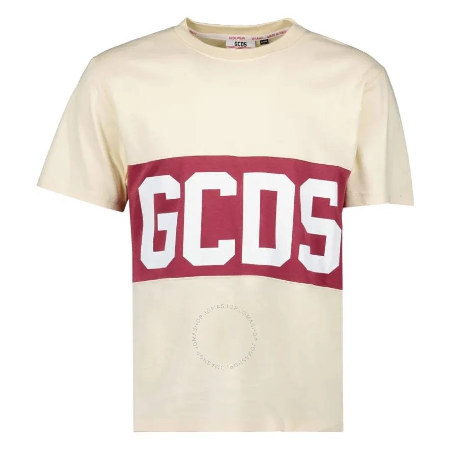 GCDS Stripe Logo Band Cotton T-Shirt - 1