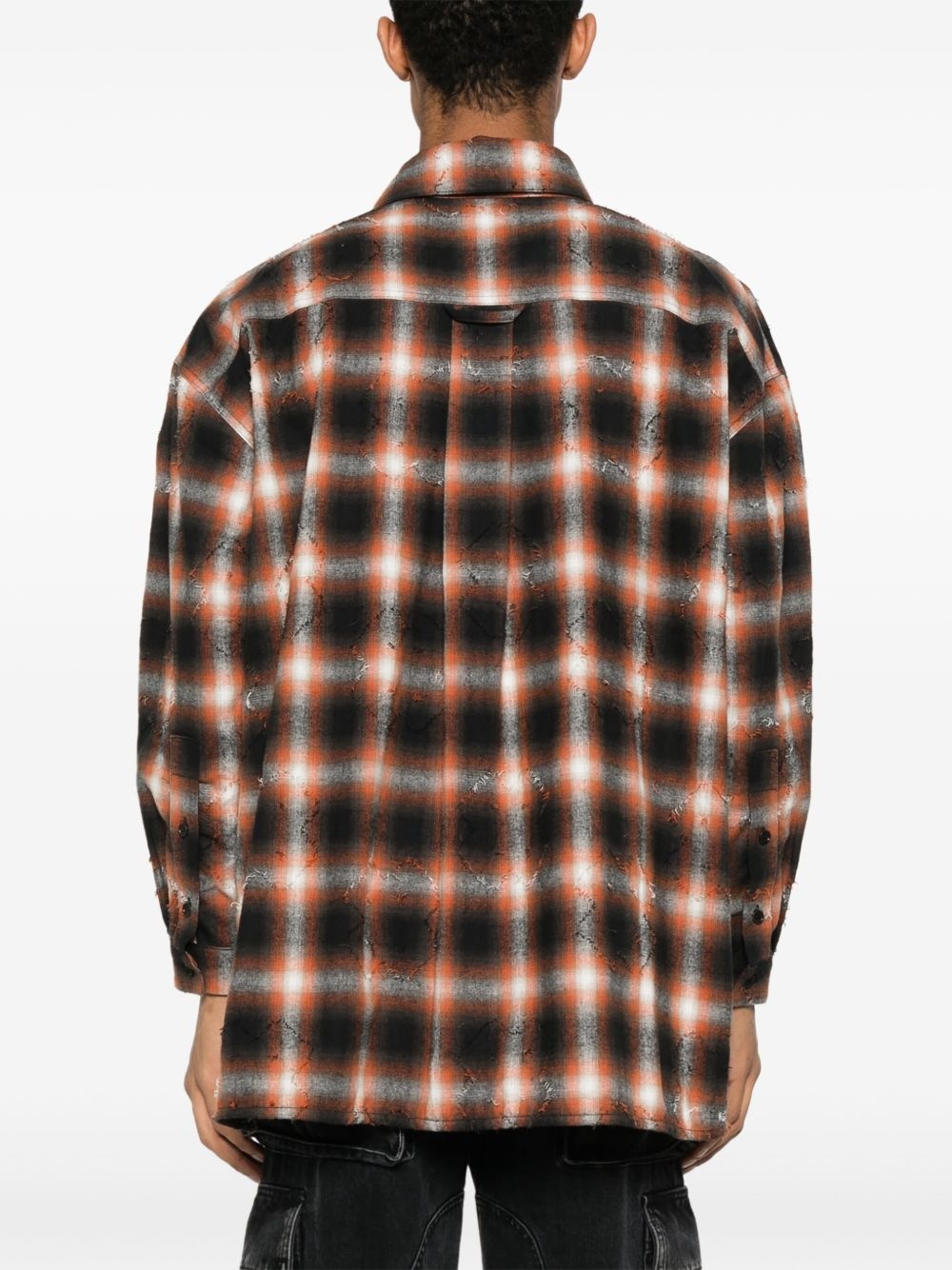 check-pattern shirt - 4
