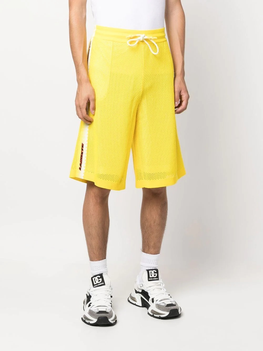 perforated logo-tape shorts - 3