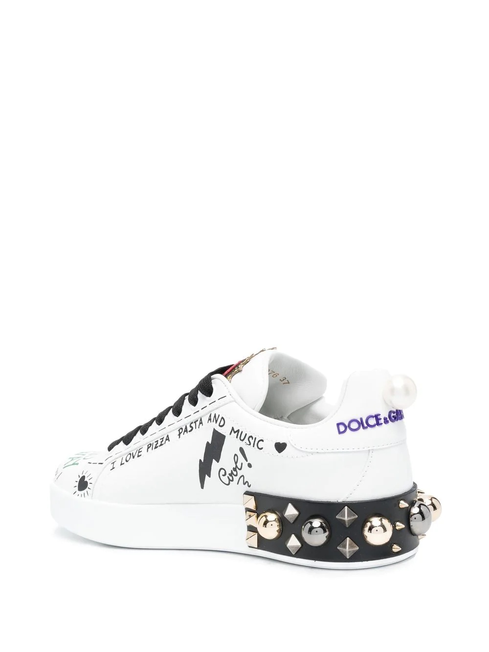 Portofino appliqué sneakers - 6