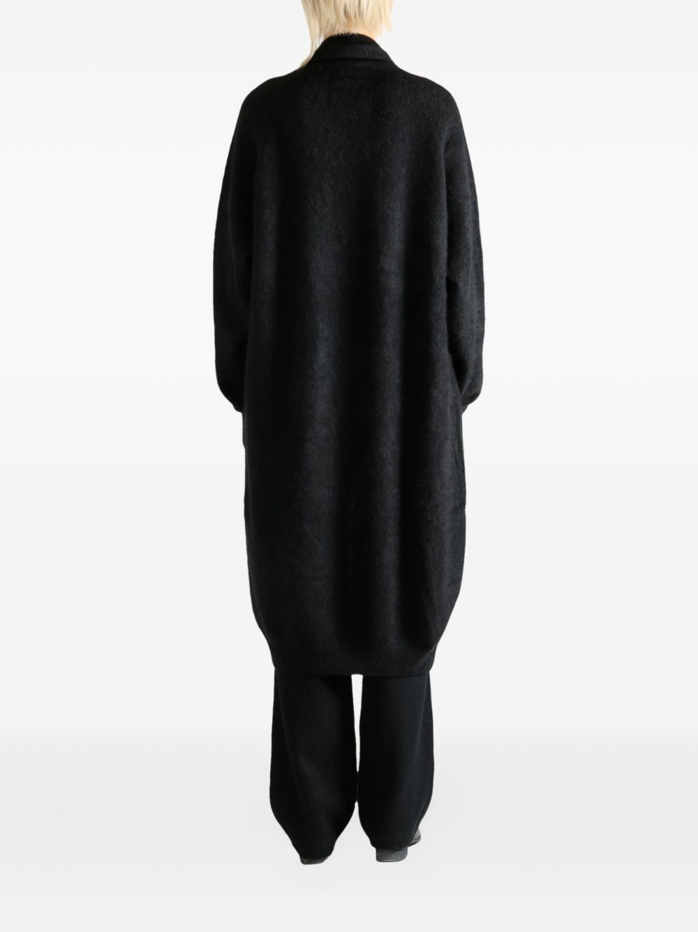 shawl-collar long cardigan - 4