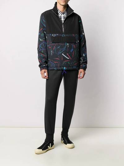 Paul Smith embroidered stripe trim trackpants outlook