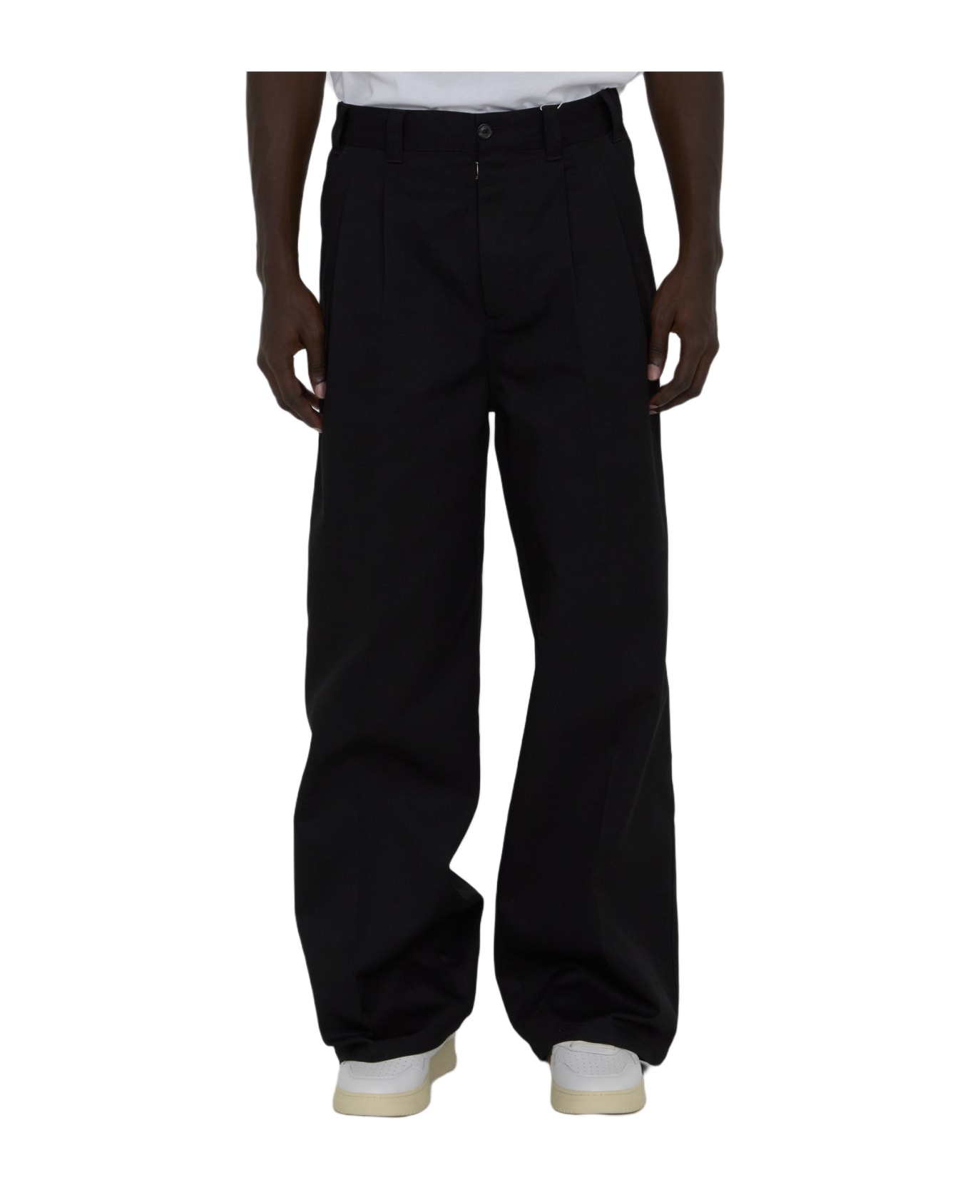 Trousers In Cotton Blend - 1