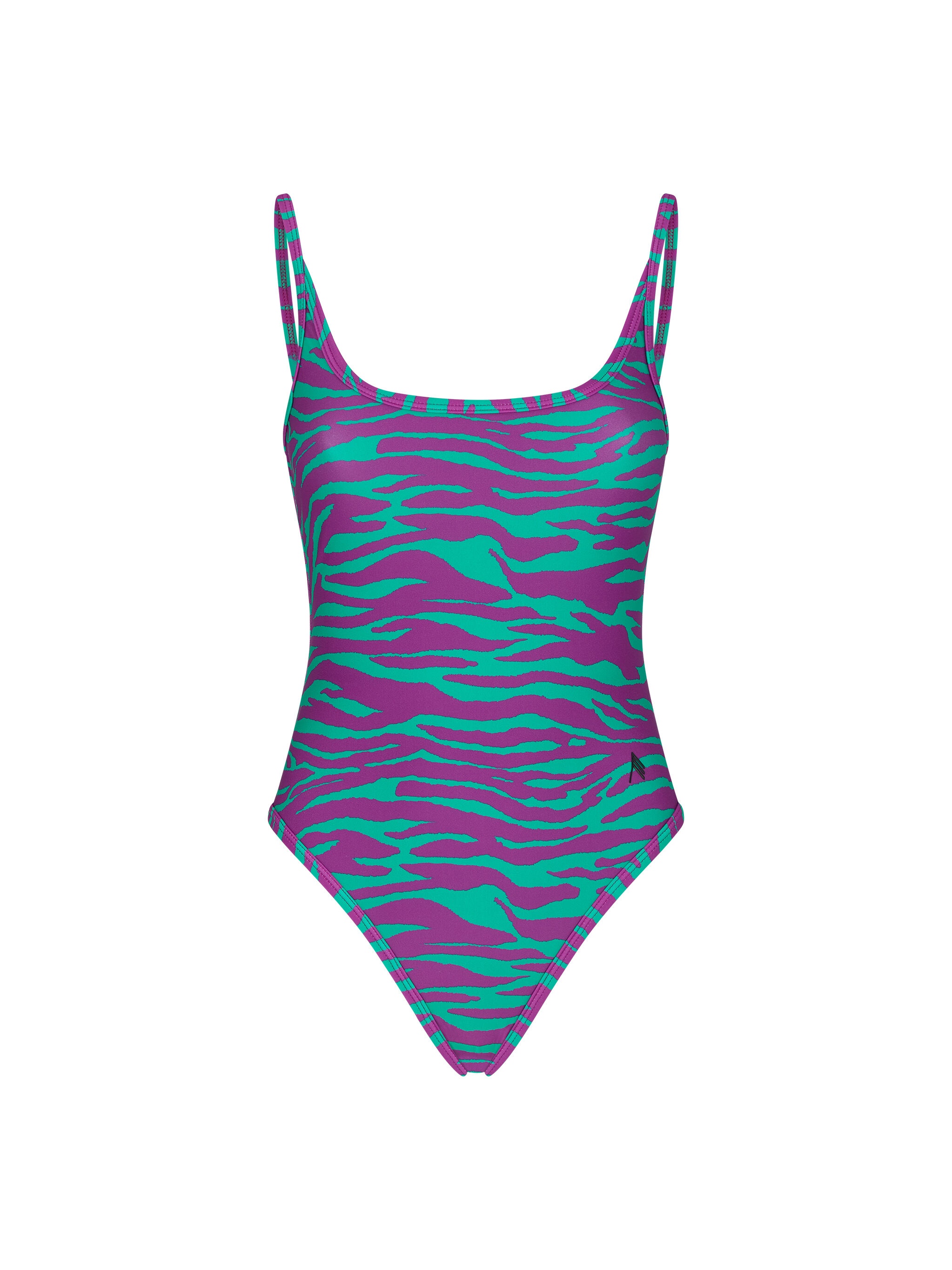 TEAL AND BOUGANVILLE ONE PIECE - 1