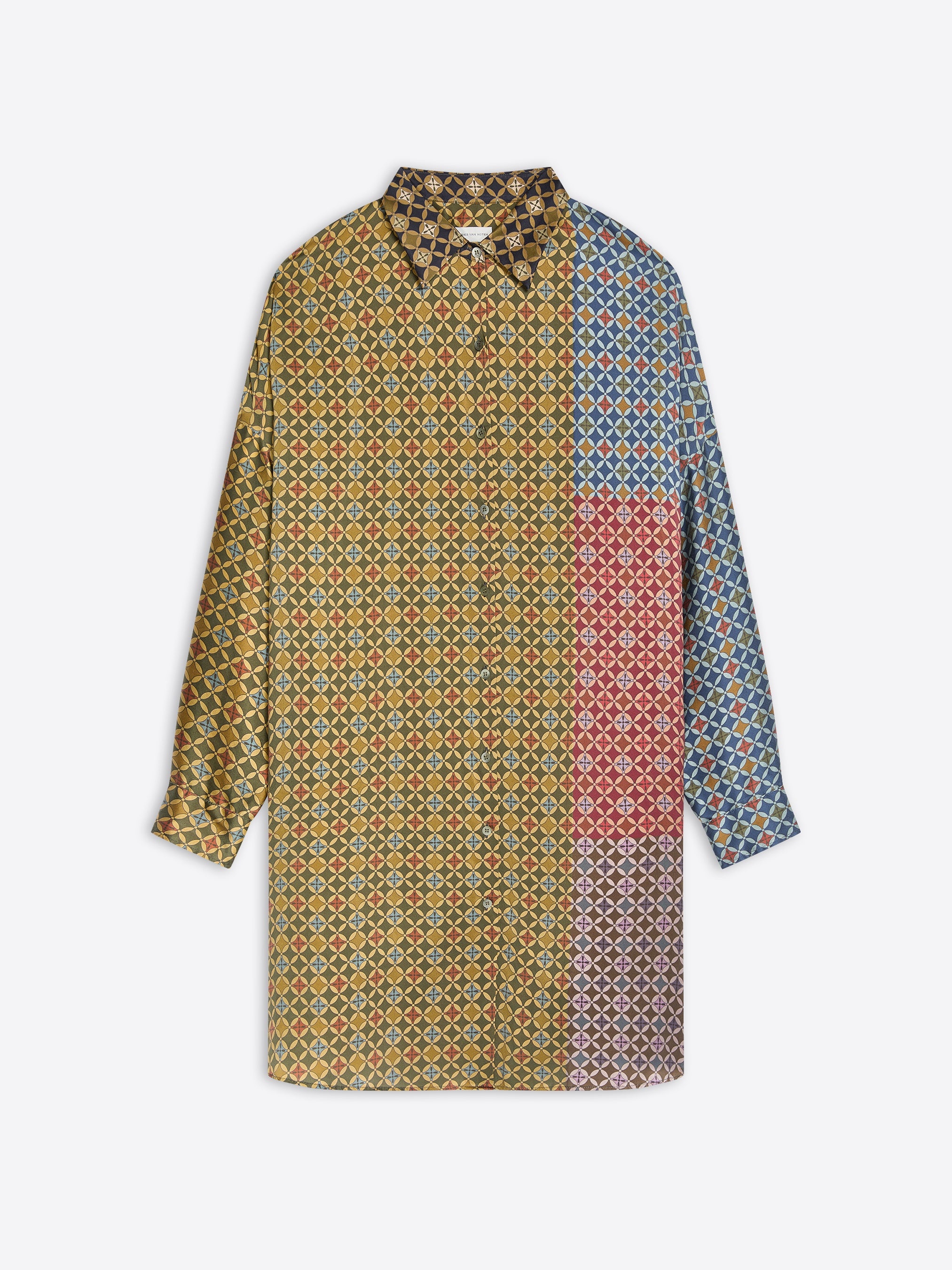 PRINTED SHIRT DRESS - 1