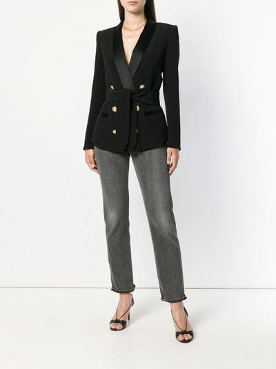 Balmain classic double-breasted blazer outlook