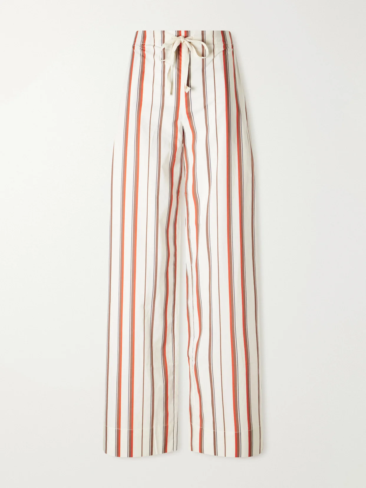 Alva Striped Cotton Wide-leg Pants - 1
