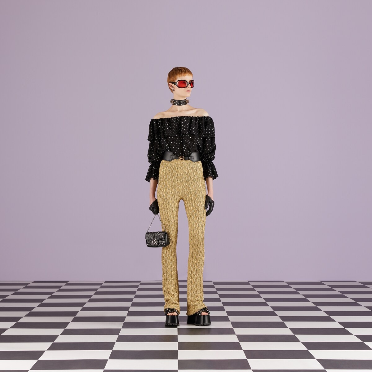 Chunky cable knit viscose pant - 2