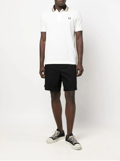 Fred Perry embroidered-logo short-sleeved polo shirt outlook