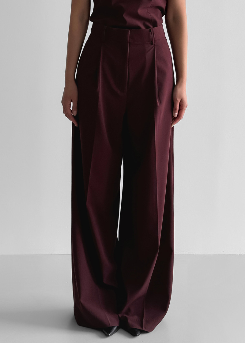 Abbie Trousers - Burgundy 4