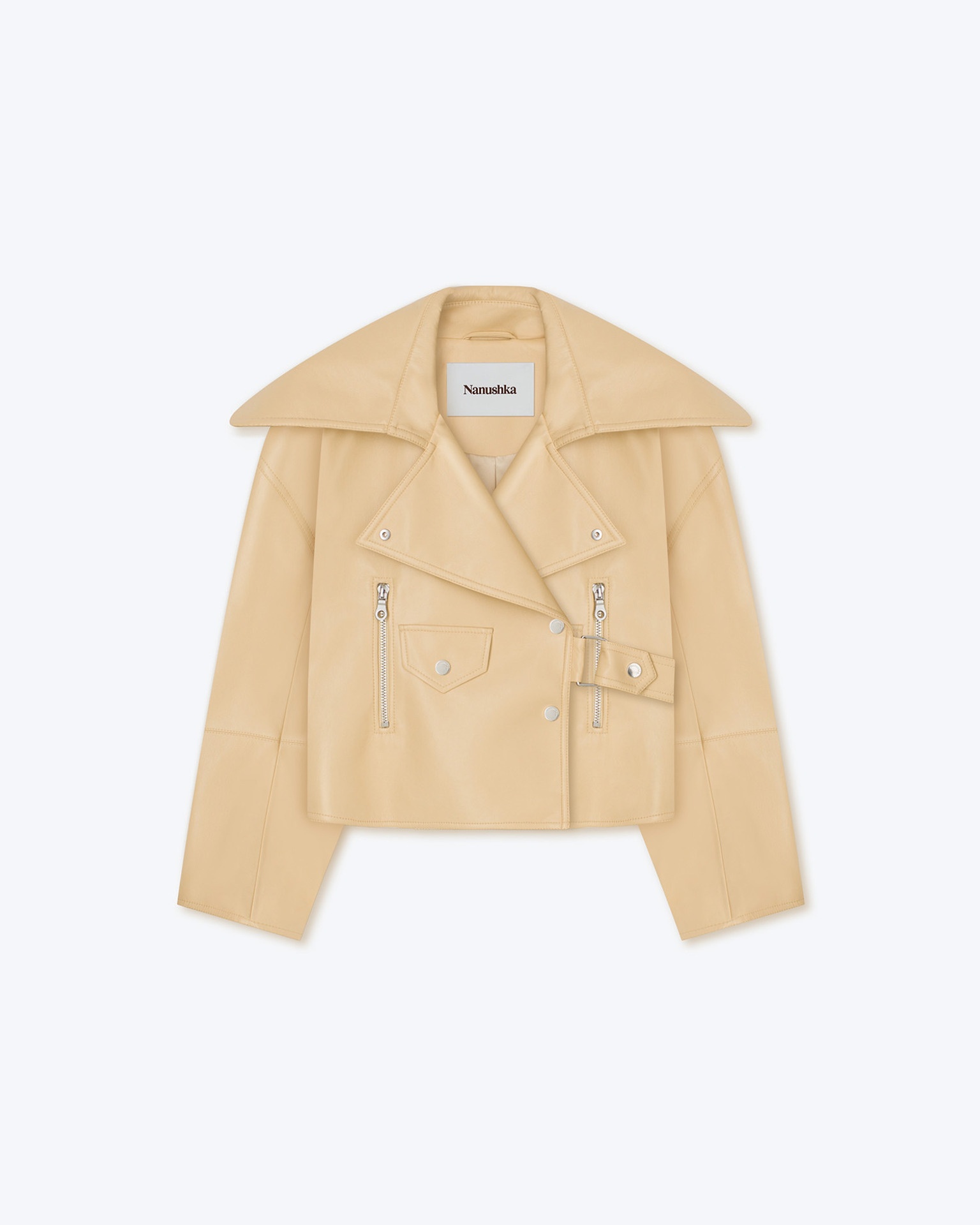ADO - Regenerated leather jacket - Vintage creme - 1