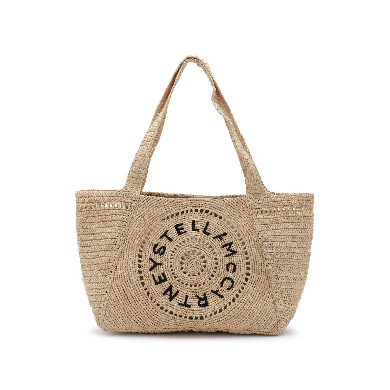 NATURAL RAFFIA TOTE BAG - 1