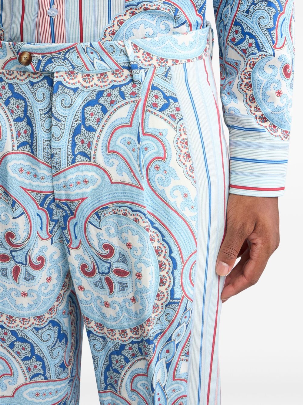 abstract print trousers - 5