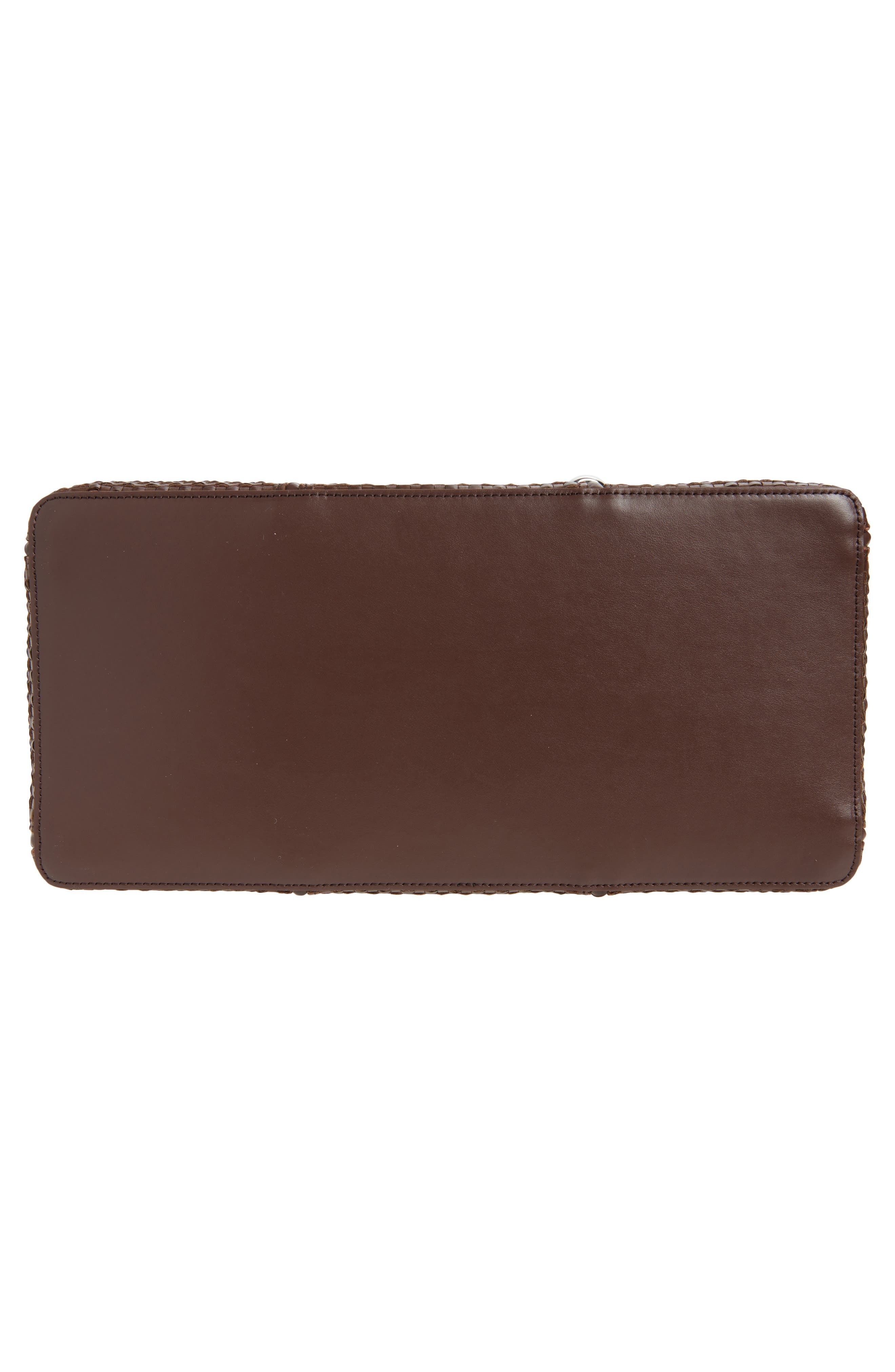 Jacquemus The Marino Woven Faux Leather Horizontal Shopper Bag in Dark Brown at Nordstrom - 6