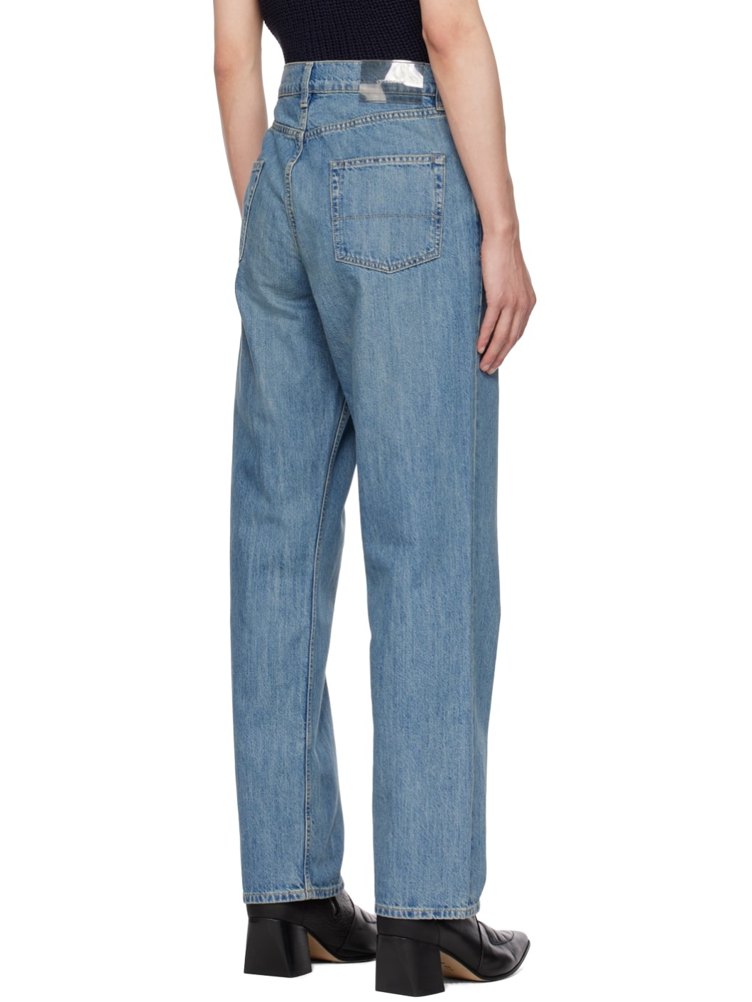 Blue Formal Cut Jeans - 3