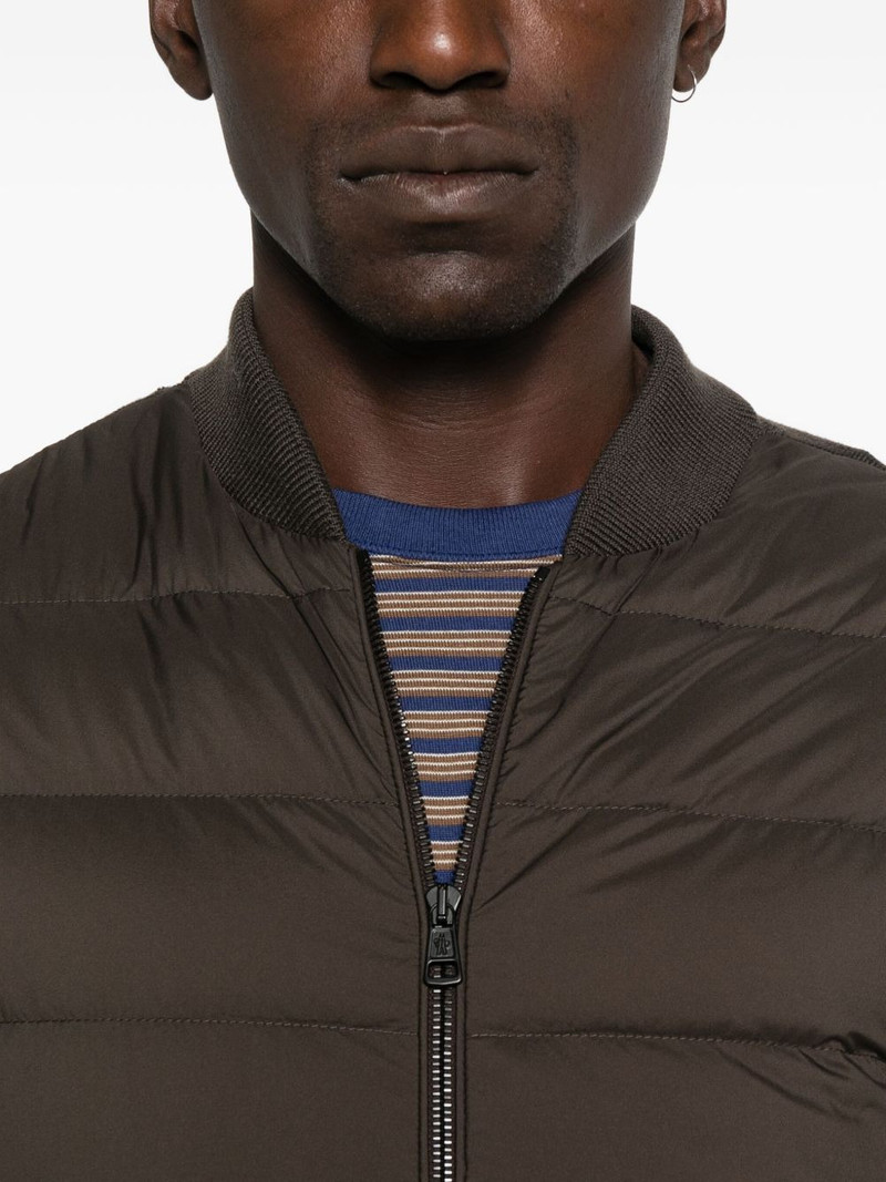 padded zip-up cardigan 5