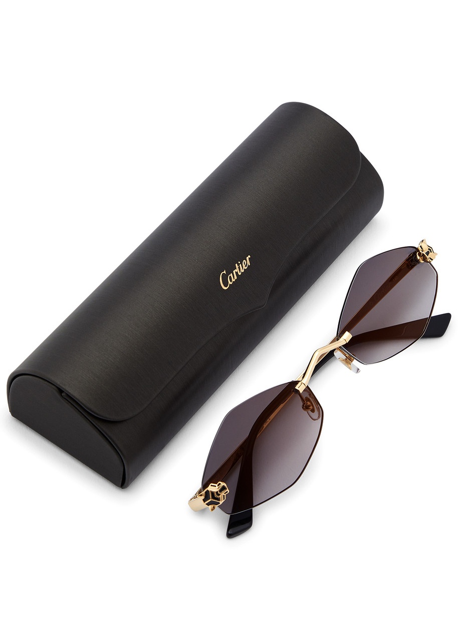 Cartier Rimless Oval-frame Sunglasses - 4