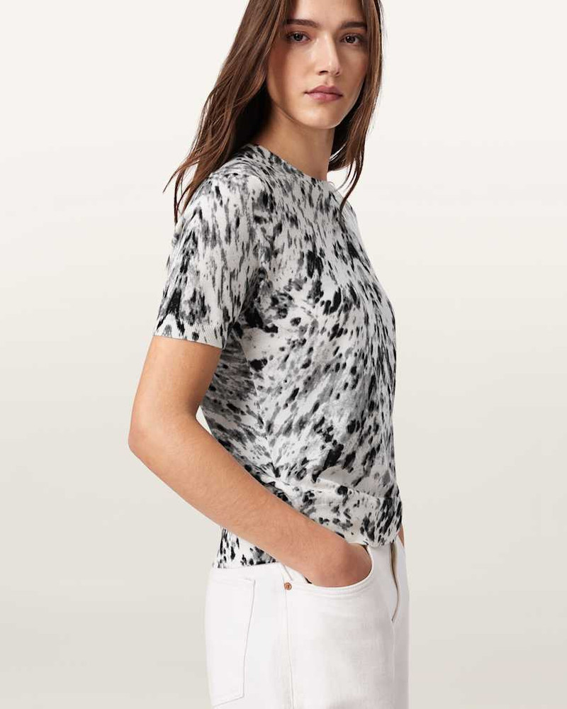 ANOUK SNAKE PRINT MERINO WOOL T-SHIRT 6