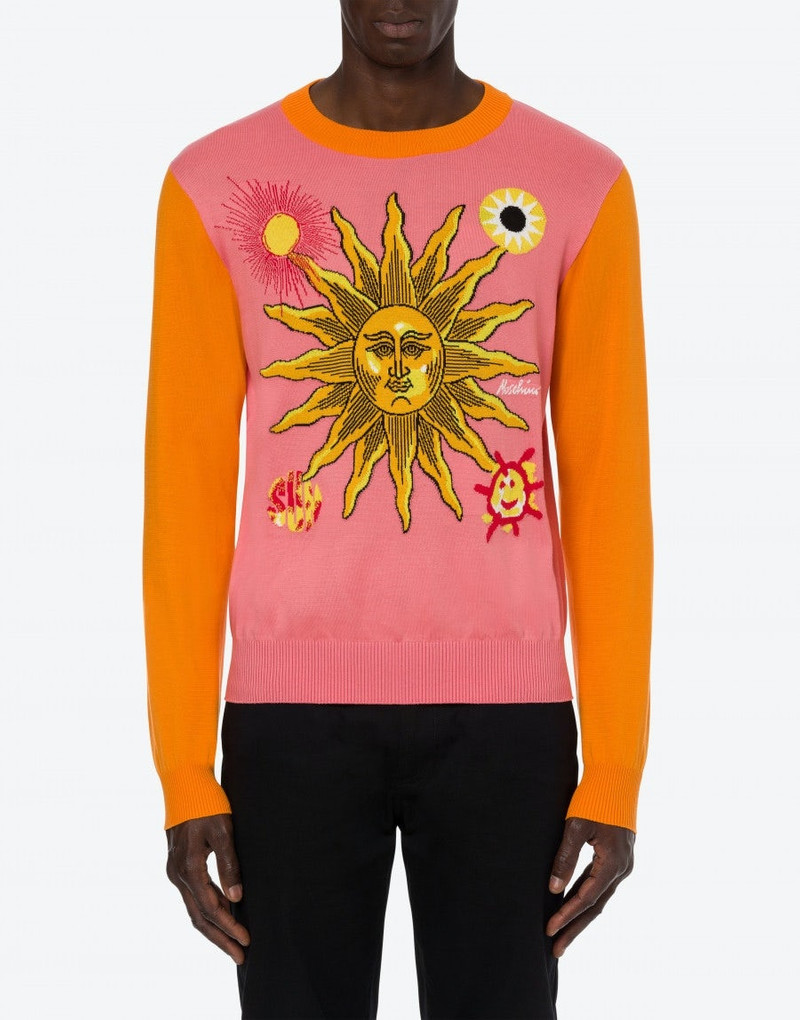 Moschino SUN SMILEY® COTTON SWEATER outlook