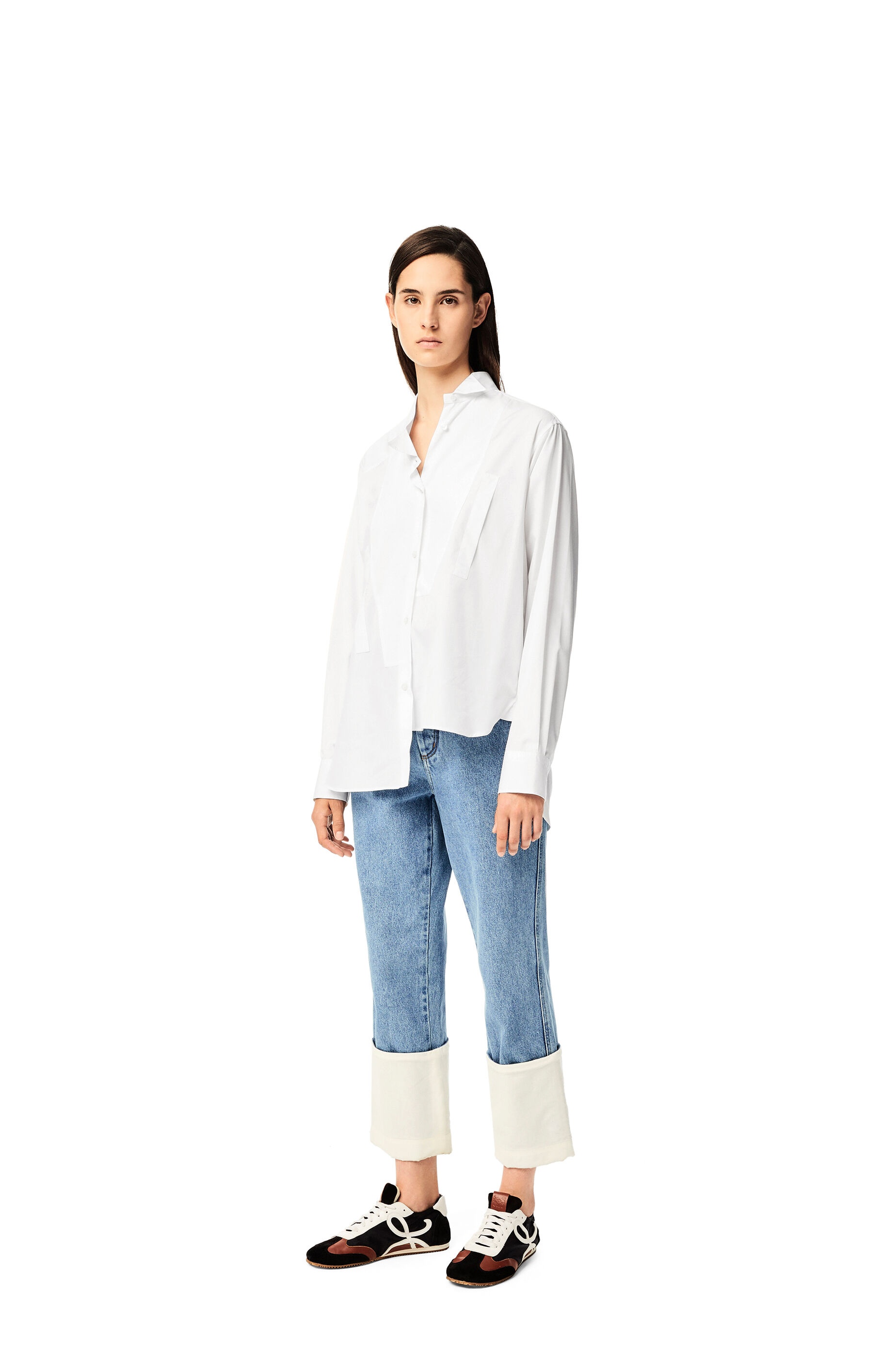 Asymmetric shirt in cotton - 2