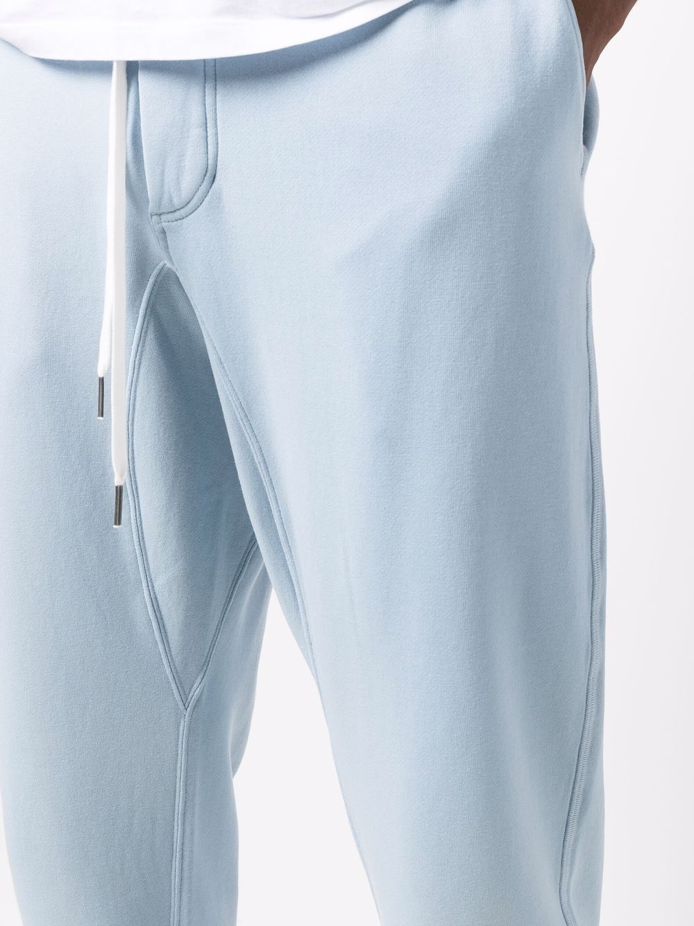 slim-fit cotton track pants - 5