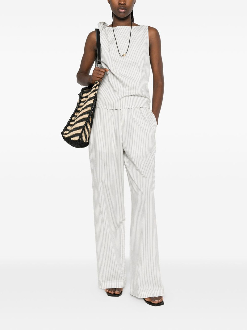 RÓHE draped striped blouse outlook
