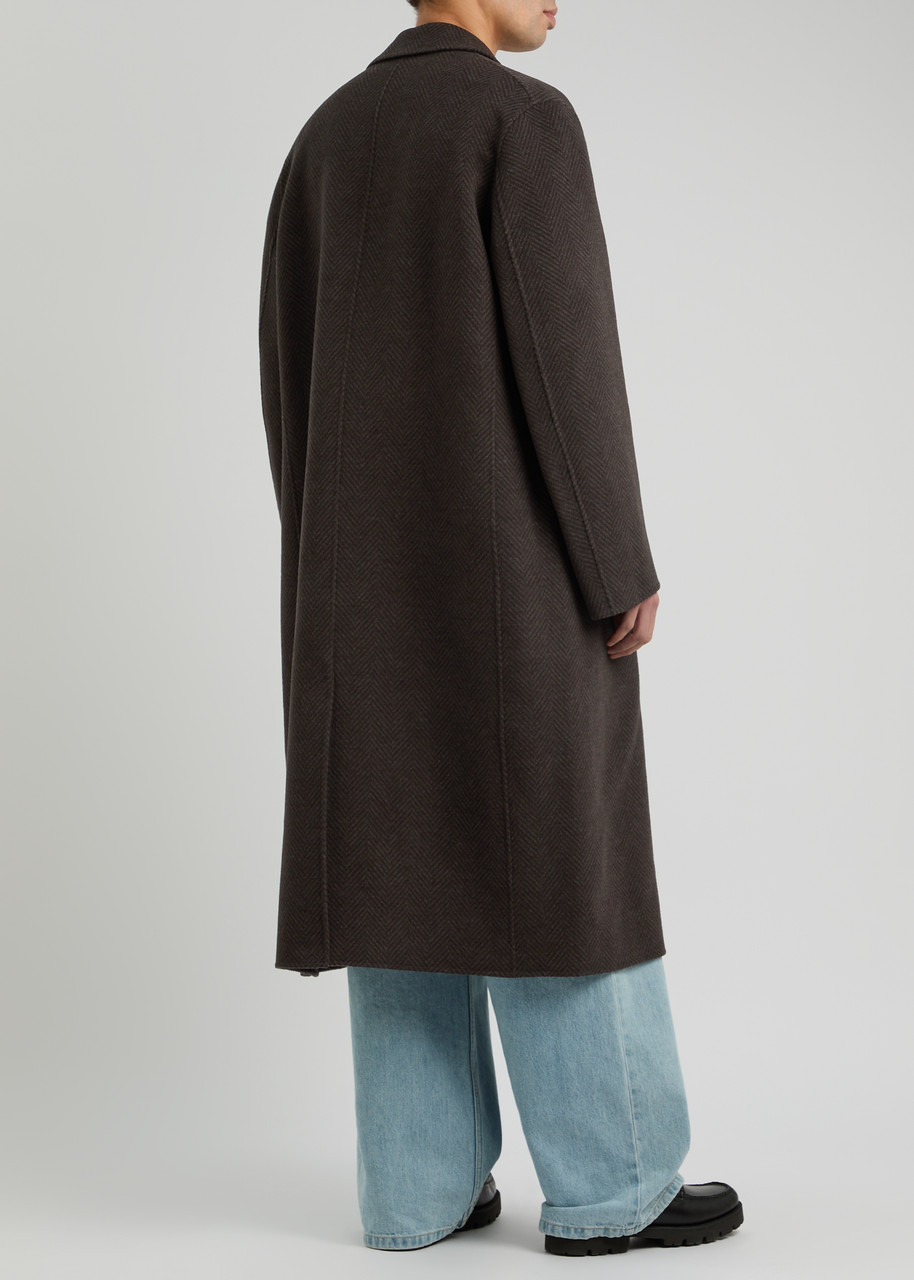Acne Studios Herringbone-weave Wool-blend Coat - 3