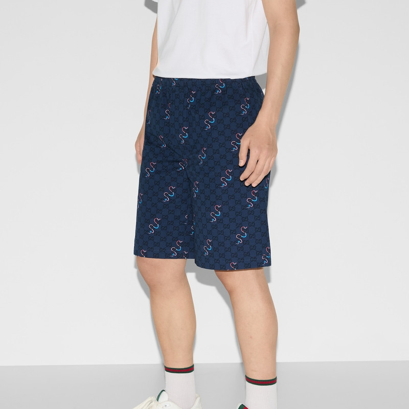 Printed cotton ripstop shorts 3